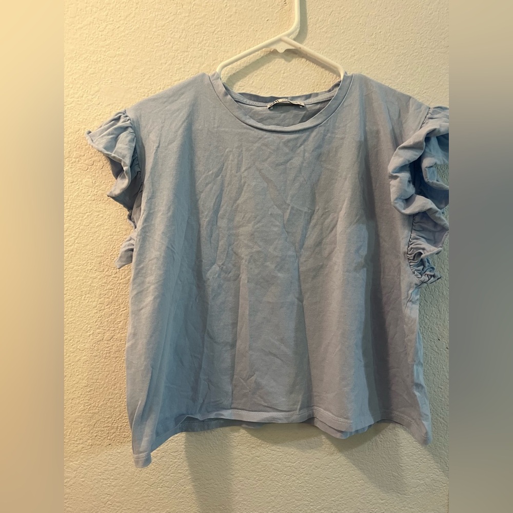 Zara Boxy Ruffled Blouse